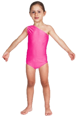 BODY DANZA LYCRA MONOSPALLA FUCSIA BABY